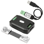 Oumefar DC Voltage Current Power Energy Consumption Meter Communication Module High Precision Power Analyzer with Voltage Measuring Range 0.05-300V (PZEM-017+100A+USB)