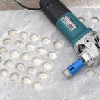 Drilax Pro Series 1-3/8 Inch Diamond Hole Saw for Angle Grinder – 5/8"-11 Thread – Dry Cutting Granite Drill Bit, Masonry Hole Saw & Quartz Countertop Drill Bit – Long Life 100+ Holes