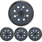 4 Pack 5" 8 Hole Hook & Loop Replacement Sander Pads Compatible with Makita Orbital Sander BO5010 BO5030K BO5031K BO5041K, Replacement Parts #743081-8/743051-7 (3 Screw Holes Sander Pads