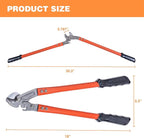 18 Inch Heavy Duty Cable Cutter with Ergonomic handle, Industrial Strength Cutter for Copper and Aluminium Cables and Ropes
