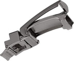 SlideBelts Full Grain Leather Belt with Contrast Stitching - Custom Fit for Adult Men, Golfers
