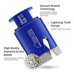 SHDIATOOL Diamond Drill Core Bits,Tile Drilling Core Hole Saw Cutter for Porcelain Marble Ceramic Granite with SDS Plus Adapter 8pcs(20/25/35/50/75/100/2inch/SDS)