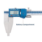 Dasqua 0-12"/300mm Heavy Duty Long Jaw Absolute Origin Digital Caliper, IP54 Stainless Steel Electronic Measuring Tool, in/mm Conversion, Accurary ±0.002"/0.04mm, Resolution 0.0005"/0.01mm
