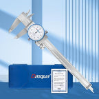 Dasqua Dial Caliper 6 inch Measuring Tool,Professional High Precision Caliper,Double Shock-Proof for Machinists,Laboratory,Accuracy ±0.001"