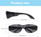 100 Pack Safety Glasses Bulk Protective Eyewear Goggles Eye Protection for Men Women Work Science Lab Construction