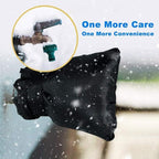 4Pack Outdoor Faucet Covers for Winter - 6.7" W x 8.3" H Outside Hose Bib Spigot Covers Protector Socks for Winter Freeze Protection Insulation Reusable Waterproof Insulated backflow Cover,Black