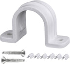 30 Pcs Conduit Pipe Strap Clamps,Plastic Pipe Clamps SCH 1 inch(32 MM), Two Hole Plastic Pipe Clip Non-Metallic Conduit Pipe Conduit Clamps Pipe clamp PVC Conduit Clips