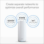 NETGEAR Orbi 770 Series Tri-Band WiFi 7 Mesh Network System (RBE772) - Router + 1 Satellite Extender, Security Features, Up to 11Gbps, Covers up to 5,500 sq.ft., 100 Devices, 2.5 Gig Internet Port