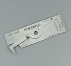 RIVERWELD V-WAC Single Weld Gauge Pit Depth Weld Gage Welding Inspection Thread Gauges Undercuts/Pits to 0.24 Inch by 0.02 Inch Increments