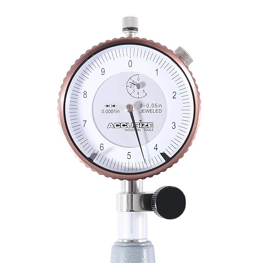 Accusize Industrial Tools 2-6 inch by 0.0001'' Dial Bore Gauge Set, 6'' Stem Length, Ee20-1006