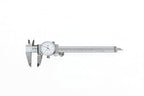 PEC Dial Caliper 0-150mm, Stainless Steel Precision Measuring Tool with Shock-Proof Dial, High Accuracy ±0.01mm