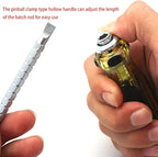 Buspoll small screwdriver with Reversible Magnetic Tips - Adjustable Length -#2 Phillips, Slotted 1/4” flat head and Phillips screw driver