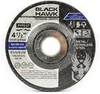 BHA Depressed Center Metal Grinding Wheels for Angle Grinders, 4.5” x 1/4” x 7/8” - 5 Pack