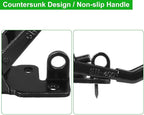 4PCS Toggle Latch Clamp 660 lbs Adjustable Toggle Latch Black Toggle Clamp GH-4003 Lockable Quick Release Pull Latch Hasp Metal Draw Latch for Door, Box Case Trunk, Smoker Door, Jig