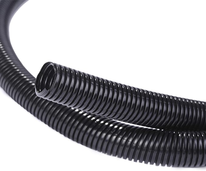 Alex Tech 25ft - 1 inch Split Wire Loom Tubing - Black