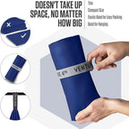 VENTURE 4TH Quick Dry Towel. Microfiber Travel Towel Ideal for Camping, Hiking, Backpacking, Gym. Lightweight & Fast Drying Travel Towels for Body. Compact & Easy to Pack - Navy Blue Large