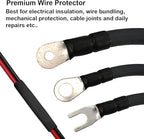 3/4 inch (Diameter) 3:1 Dual Wall Adhesive Heat Shrink Tubing, Large Glue Lined Marine Cable Sleeve Tube, Premium Wire Wrap Protector for DIY by MILAPEAK (4 Feet, Black)
