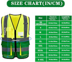A-SAFETY yellow green construction vest