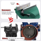 Nuovoware Table Vise 3 Inch, 360° Swivel Base Universal Home Vise Portable Bench Clamp, Clamp-on Vise Bench Clamps Fixed Tool for Woodworking, Metalworking, Cutting Conduit,Drilling,Sawing, Army Green