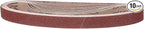 1/2 x 10 Inch Sanding Belt, 10 Pcs 80 Grit Knife Sharpener Belts Work Sharpening for Belt Sander Knife Carving Tool Metal Working