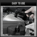HORUSDY 1/4" Drive Impact Socket Set, 56-Piece Standard SAE (5/32 to 9/16 inch) and Metric (4-15mm) Size, 6 Point, Cr-V, 1/4-Inch Drive Ratchet Handle, Drive Extension Bar, Impact Universal Joint