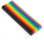 Clip on Wire Markers Wire Number Labels Colorful Cable Numbering Marker Tube for Marking The Color Coded Cables(150PCS KCM-1.5MM 1.5)