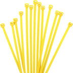 XINGO 1000 PCS 4 inch Cable Zip Ties, 18lb Strength, Small Tie Wraps Self-Locking Nylon Zip Ties for Indoor and Outdoor Use (Yellow)