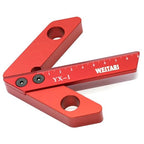 Center Measuring Tool,Center Finder, Line Gauge Center Finder, 45/90 Degree Right Angle Line Gauge Carpenter Ruler,Aluminum Alloy Woodworking Center Scribe Square Center Scribe 90mm