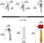 Iglobalbuy 110V 1600W Hot Air Plastic Welding Welder, Handheld Hot Air Vinyl PVC TPO Heating Welding Gun w/Nozzles Adjustable Temperature Roofing Welder Kit