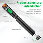 Moocci 3 Pcs Visual Fault Locator Fiber Optic Tester - VFL Fiber Optic Cable Tester Meter with FC to LC Adapter - Tools Kit for FC/SC/ST/LC Connector,Network Cable Test -Green Purple White
