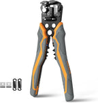 Automatic Wire Stripper, 3 in 1 Stripper/Cutter/Crimping Heavy Duty Multi-function Wire Strippers Tool for 8-18 AWG Electrical Wire, Comes with Replaceable Stainless Steel Blades & Springs, 8 Inch