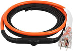 VEVOR Self-Regulating Pipe Heating Cable, 3FT 5W/FT Heat Tape for Pipes Freeze Protection, Water Pipe Heat Cable with Built-in Thermostat Protects PVC Hose, Metal and Plastic Pipe from Freezing