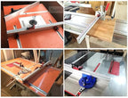 75 Type Table Saw Fence, Aluminum Miter Fence, Miter Gauge Fence, Multi T-Track Fence for Woodworking (Sliver)