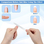 8pcs Metal Nail File Men, Stainless Steel Nail File for Natural Nails, 4.1 Inch Thin Metal Fingernail Files with Curved Sharp Pointed Tip Double Sided Manicure Pedicure Toenails Tools