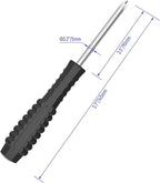 5PCS Mini Phillips Screwdriver, 5mm Cross Head with Black Non-slip Handle for Small Appliances, 5.71"(145mm) Total Length, Magnetic