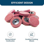 Benchmark Abrasives 2 Inch Sanding Discs Quick Change Aluminum Oxide Surface Preparation Wheels Polishing Wheel for Drill, Die Grinder Sanding Disc Paint Stripper & Removal - (10 Pack), Maroon - Fine