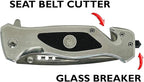Army Folding Elite Tactical Knife | Great Gift for the Veteran in your Life | Disabled Vet Owned Business | Army Knife Silver