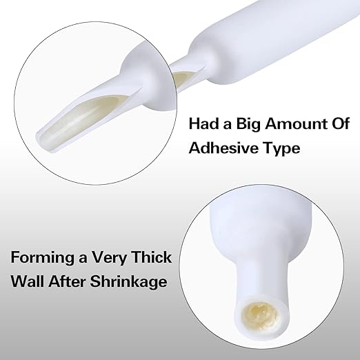 XHF 3/32 Inch 3:1 Waterproof White Heat Shrink Tubing 20 Ft Marine Grade Wire Cable Adhesive Lined Tube Insulation Seal Against Moisture Corrosion and Air Leakage