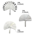 2 Pack Feeler Gauge with 32/26 Blades and 1 Pack Offset Feeler Gauge with 16 Blades - Stainless Steel Feeler Gauge Dual Marked Metric and Imperial Gap Measuring Tool for Automotive Repair
