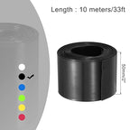 MECCANIXITY Battery Wrap PVC Heat Shrink Tubing 32mm Dia 50mm Flat 33 Feet(10meters) Black Good Insulation for Battery Pack