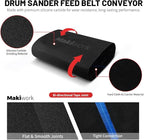 Drum Sander Feed Belt Conveyor Compatible with Delta 18-36 Drum Sander - 120 Grit Silicone Carbide, 18" x 47-1/2"