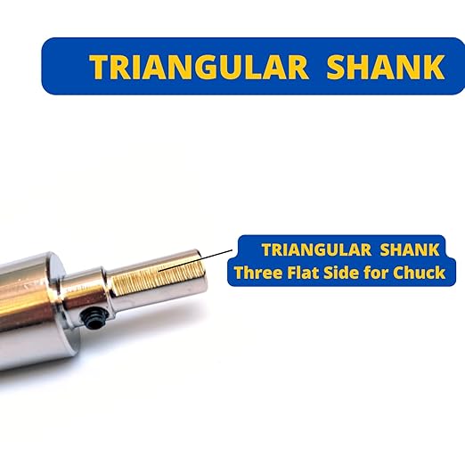 Drilax 2" Diamond Hole Saw | Removable Pilot Pin & Triangular 3/8" Shank | Wet Drilling for Ceramic, Porcelain, Tile, Quartz, Granite, Marble | Large Pipe & Drain Holes