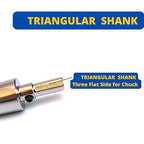 Drilax 2-1/2" Diamond Hole Saw | 1.5" Cutting Depth | Removable Pilot Pin & Triangular 3/8" Shank | Wet Drilling for Ceramic, Porcelain, Tile, Quartz, Granite, Marble | Large Pipe & HVAC Holes