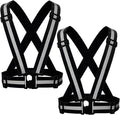 Reflective Strap Safety Vest Gear - 2-10 Pack Adjustable High Visible Reflective Running Gear for Women Men Night