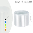 MECCANIXITY Battery Wrap PVC Heat Shrink Tubing 38mm Dia 60mm Flat 33 Feet(10meters) Clear Good Insulation for Battery Pack