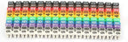 Clip on Wire Markers Wire Number Labels Colorful Cable Numbering Marker Tube for Marking The Color Coded Cables(150PCS KCM-1.5MM 1.5)