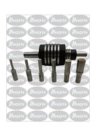 Assorts Lathe's High-Precision Live Revolving Center with Straight Shank and High-Speed Steel (HSS) Hex Rotary Broach for Superior Machining Accuracy and Versatility