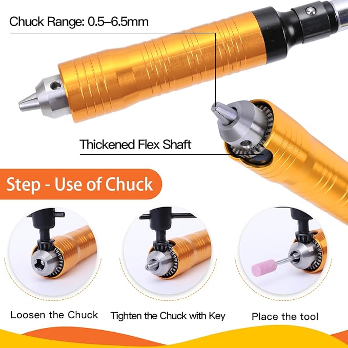 1000W 30000RPM Electric Flex Shaft Rotary Tool Foot Pedal Control Flex Shaft Hanging Grinder Carver Can Forward-Reverse Rotation, Multi-function Kit with Accessories for Carve-Buffing Diy Craft work