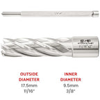 S&F STEAD & FAST Mag Drill Bits 11/16" Diameter x Depth of Cut 2", 1 Pc, Annular Cutter with Pilot Pin