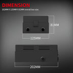DAIERTEK Fuse Relay Box 12V Automotive 10 Slots Relay Holder 15 Slots ATC/ATO Fuse Holder Universal Fuse and Relay Box Block for Automotive Truck Marine Boat